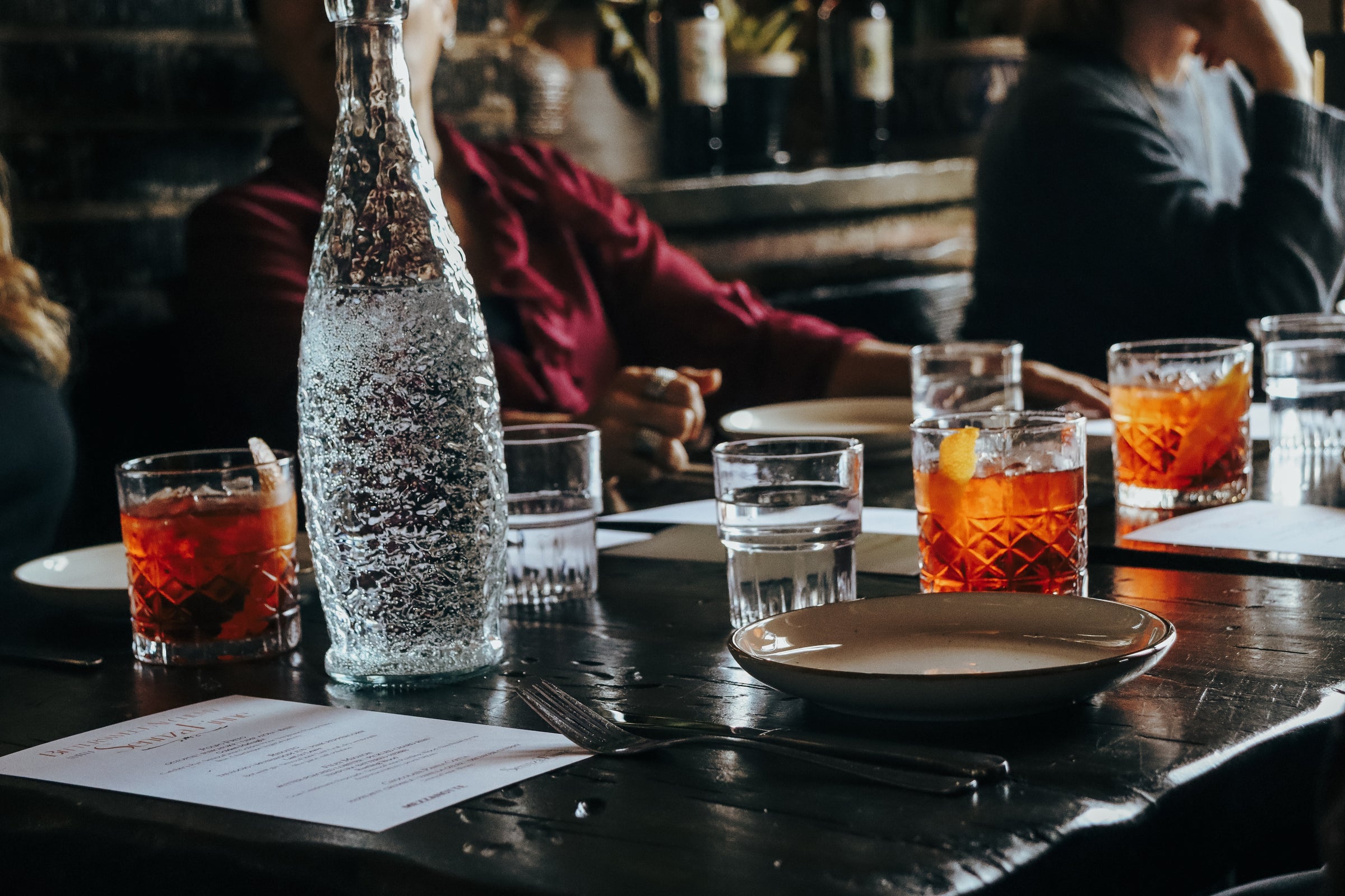 SennzaFinne Dinner pairing with amaro cocktails and dinner